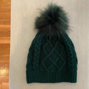 JCrew cable Pom Pom winter hat